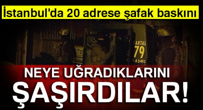 İstanbul'da narkotik operasyonu: Çok sayıda gözaltı var