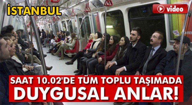 İstanbul'da toplu taşıma araçlarında duygusal anlar