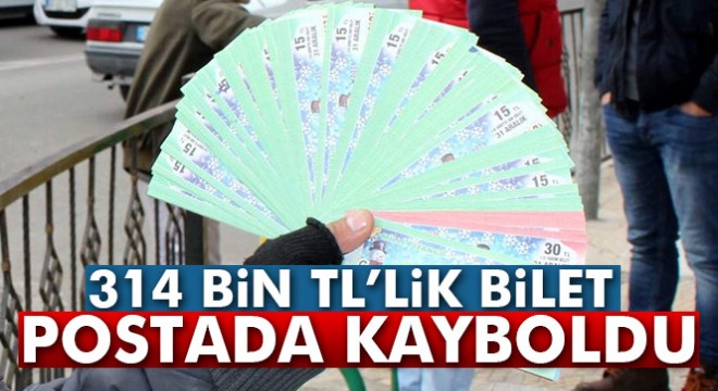 KKTC'ye gönderilen 314 bin TL'lik piyango bileti postada kayboldu