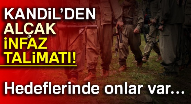 Kandil'den 'infazlara' başlayın talimatı