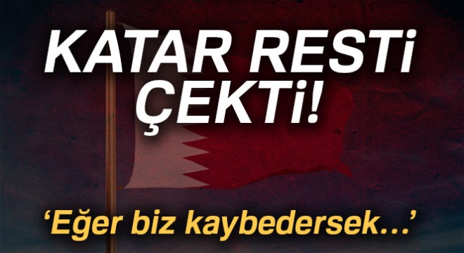 Katarlı Bakan'dan tehdit gibi açıklama