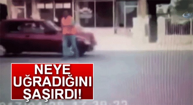 Kayseri'de işçiyi şaşırtan kaza