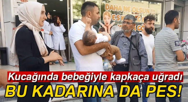 Kucağında bebeğiyle kapkaça uğradı