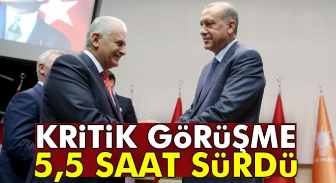 Külliye'deki Erdoğan-Yıldırım görüşmesi sona erdi