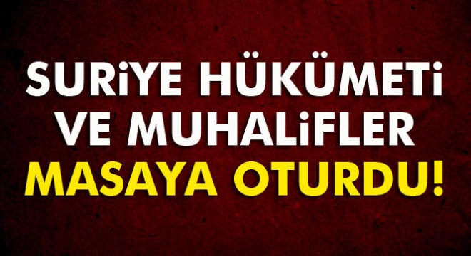 Lavrov: 'Suriye hükümeti ve muhalifler görüşüyor'