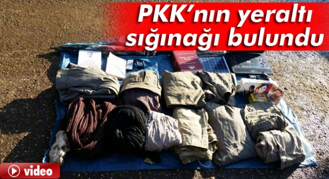 Mardin Nusaybin'de PKK'nın yeraltı sığınağı bulundu
