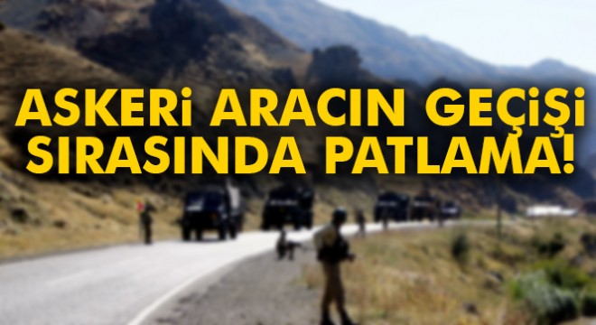 Mardin'de askeri aracın geçişi sırasında patlama