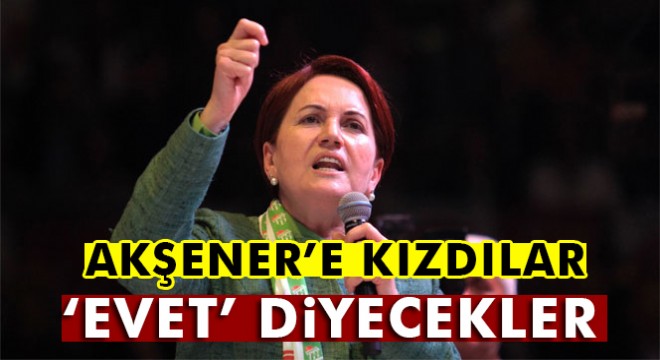 Meral Akşener'e tepki gösteren 300 kişi 'evet'e geçti