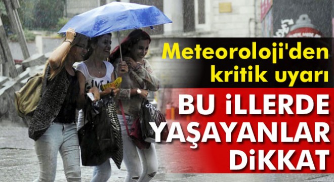 Meteoroloji'den kritik uyarı l 28 Kasım 2016 yurtta hava durumu
