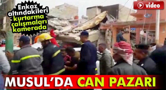 Musul'daki saldırıda enkaz altında kalanları kurtarma çalışmaları sürüyor
