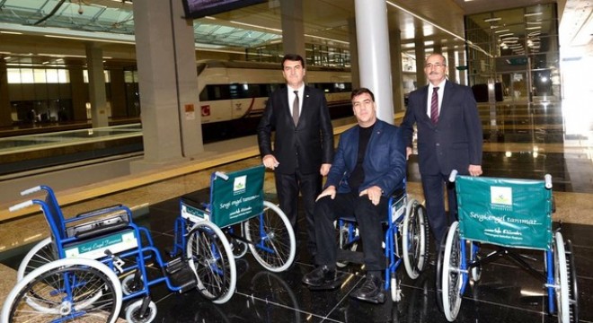 Osmangazi'den gara tekerlekli sandalye