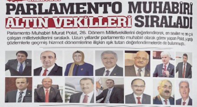 Parlemento Muhabirinden Parlamenterlere Not