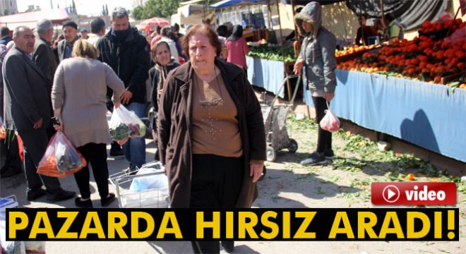 Pazarda hırsız alarmı