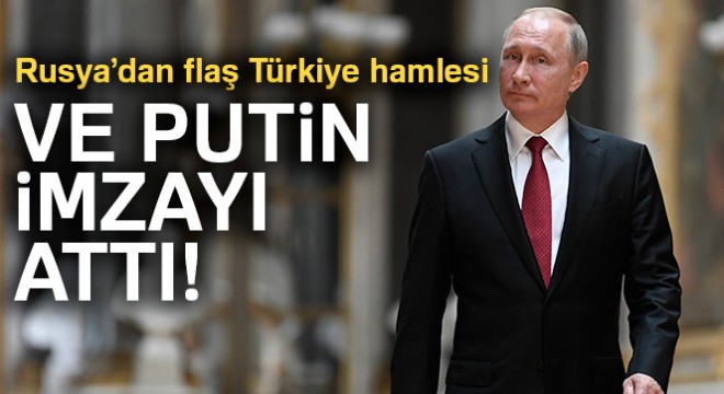Putin'den Türk işçilere yönelik kısıtlamaları iptal eden kararnameye imza