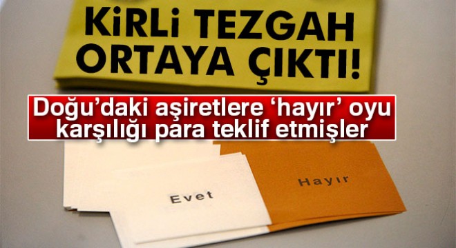 Referandum gecesi dar alanda kısa paslaşmalar