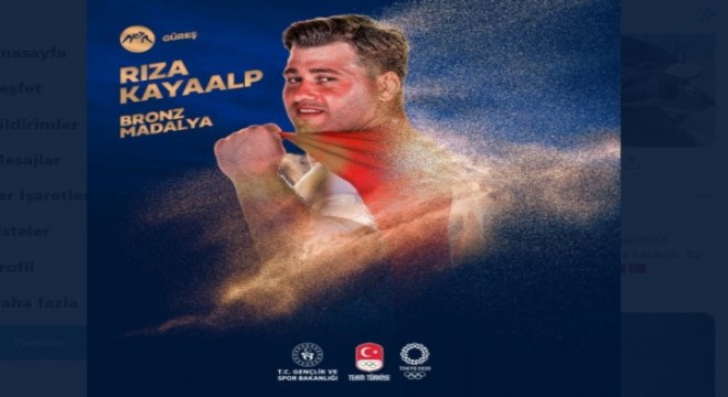 Rıza Kayaalp Olimpiyat 3'ncüsü