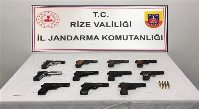 Rize'de silah kaçakçılığı operasyonu
