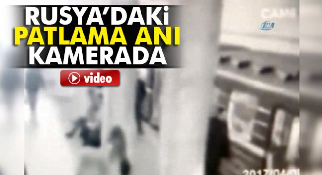 Rusya'daki patlama anı kamerada