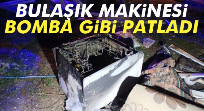 Sakarya'da bulaşık makinesi patladı: 1 yaralı