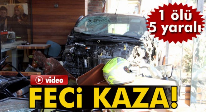 Samsun'da feci kaza: 1 ölü, 5 yaralı