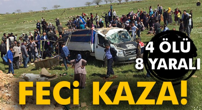 Şanlıurfa'da feci kaza: 4 ölü, 8 yaralı