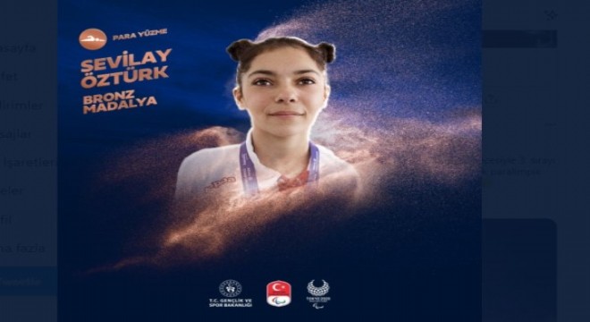 Sevilay Öztürk'ten tarihi madalya