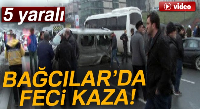 Son dakika... Bağcılar'da feci kaza! Birbirlerine girdiler