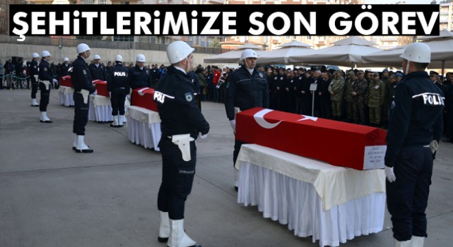 Sur şehitleri törenle memleketlerine uğurlandı