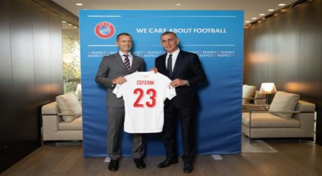 TFF Başkanı Hacıosmanoğlu, UEFA Başkanı Ceferin ile İsviçre'de Görüştü