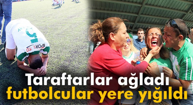 Taraftarlar ağladı, futbolcular yere yığıldı