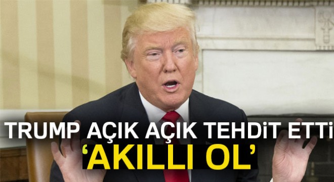 Trump, İran Cumhurbaşkanı Ruhani'ye akıllı ol dedi