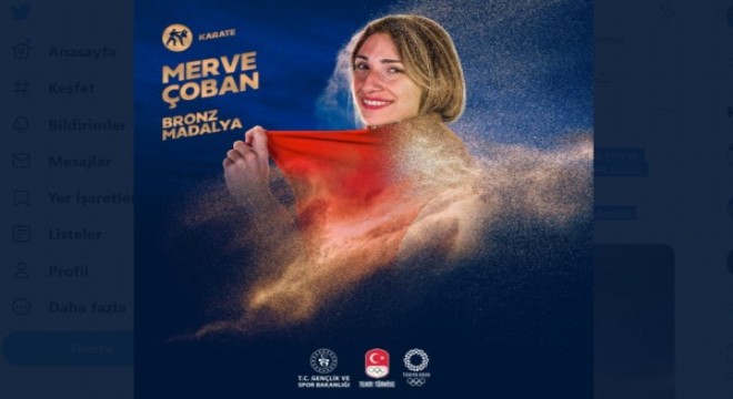 Türkiye'nin 10. madalyası Merve Çoban'dan