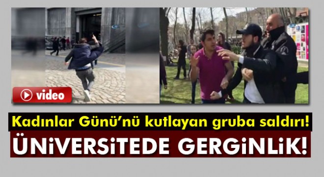 Üniversitede 'Kadınlar Günü' gerginliği