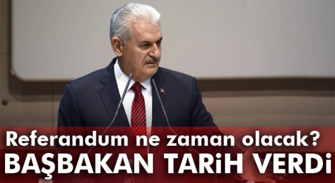 Yıldırım: 'Referandum muhtemelen Nisan ayının...'