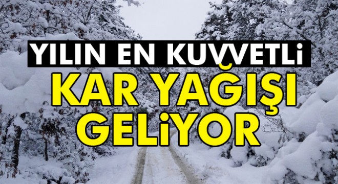 Yılın en kuvvetli kar yağışı geliyor ( 5 Ocak 2017 yurtta hava durumu)
