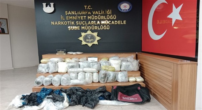 Şanlıurfa'da uyuşturucu operasyonu