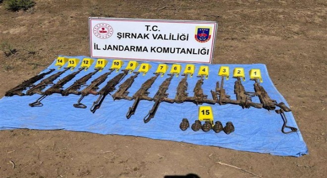 Şırnak'ta çok sayıda mühimmat ele geçirildi